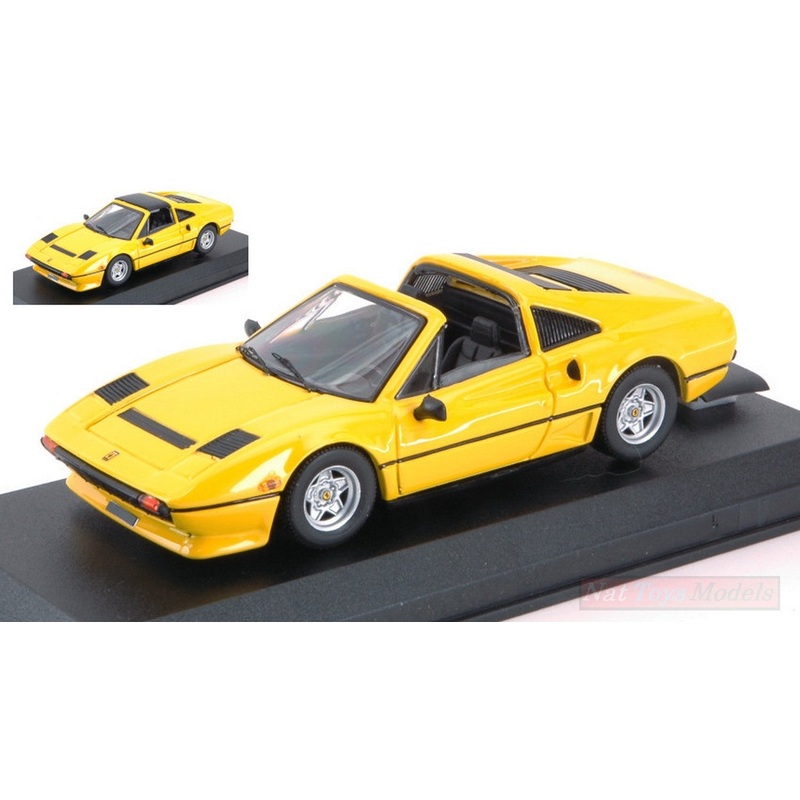 SCALE MODEL COMPATIBLE WITH FERRARI 208 GTS TURBO 1983 YELLOW 1:43 BEST MODEL BT9757