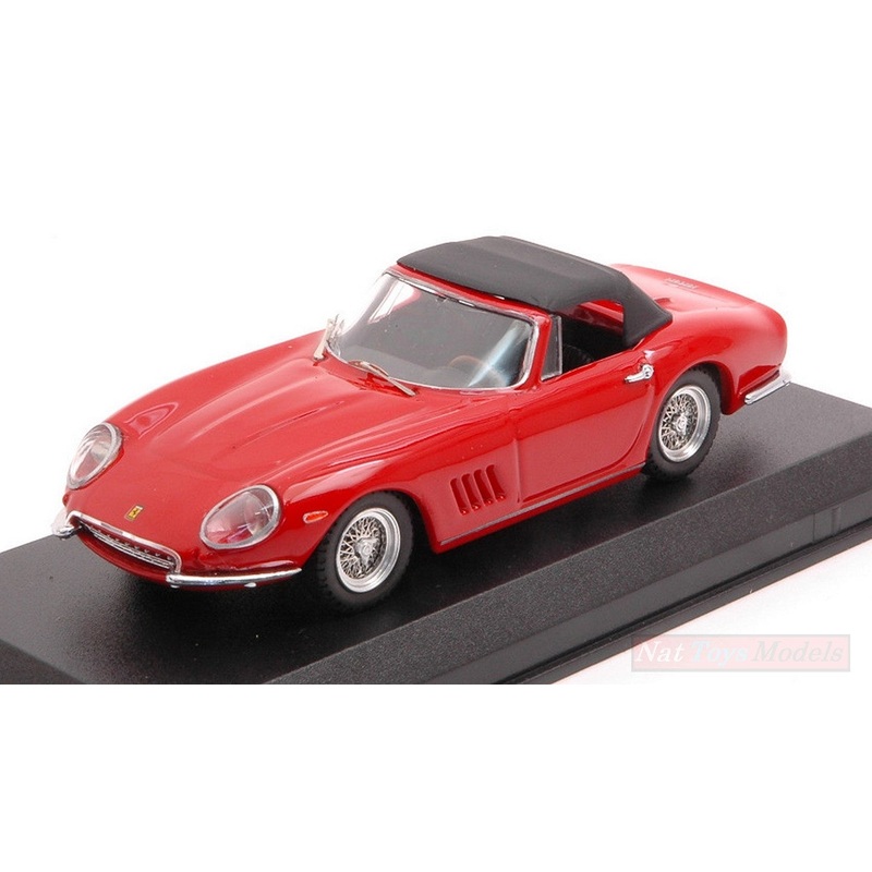 SCALE MODEL COMPATIBLE WITH FERRARI 275 GTB/4 NART SPYDER 1967 W/CAPOTE 1:43 BEST MODEL BT9781