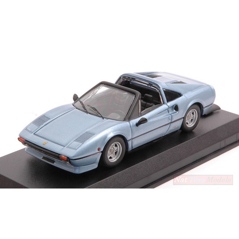 SCALE MODEL COMPATIBLE WITH FERRARI 308 GTS BLUE METALLIC 1:43 BEST MODEL BT9777