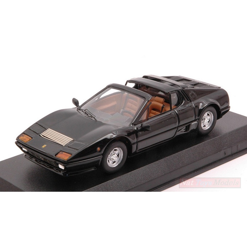 SCALE MODEL COMPATIBLE WITH FERRARI 512 BB TARGA 1981 CONVERTED BY AUTOKRAFT BLACK 1:43 BEST MODEL BT9779