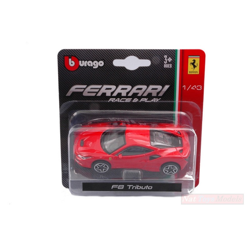 SCALE MODEL COMPATIBLE WITH FERRARI F8 TRIBUTO 2019 1:43 BURAGO BU36054R