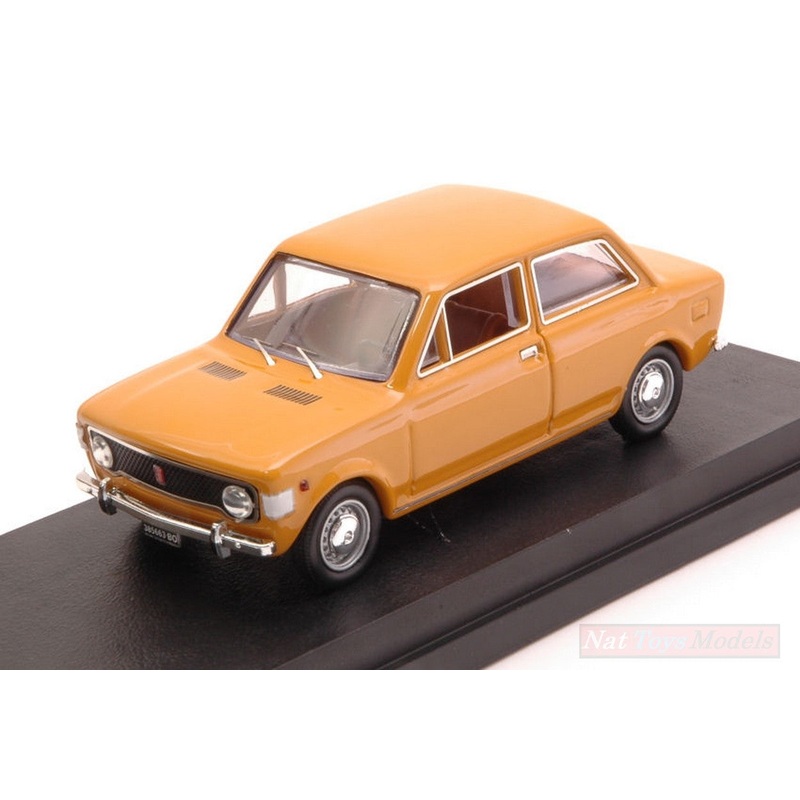 SCALE MODEL COMPATIBLE WITH FIAT 128 2 DOORS 1969 YELLOW 1:43 RIO RI4161-1