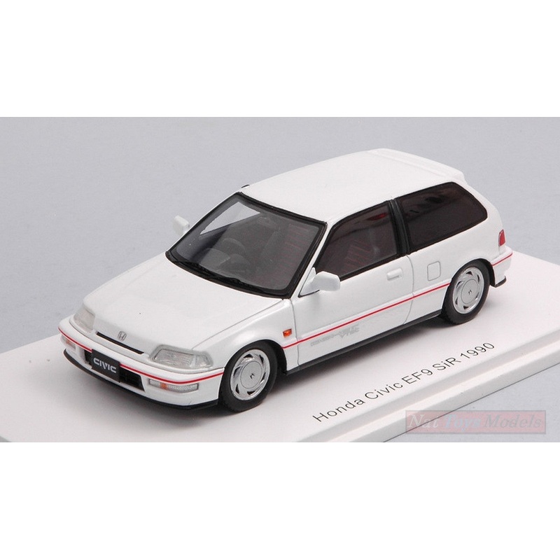 SCALE MODEL COMPATIBLE WITH HONDA CIVIC EF9 SiR 1990 WHITE 1:43 SPARK MODEL S5453