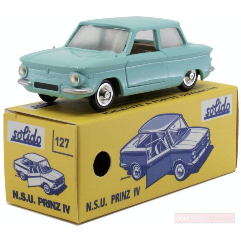 SCALE MODEL COMPATIBLE WITH NSU PRINZ IV TURQUOISE CLUB SOLID 1:43 SOLID SL1001271
