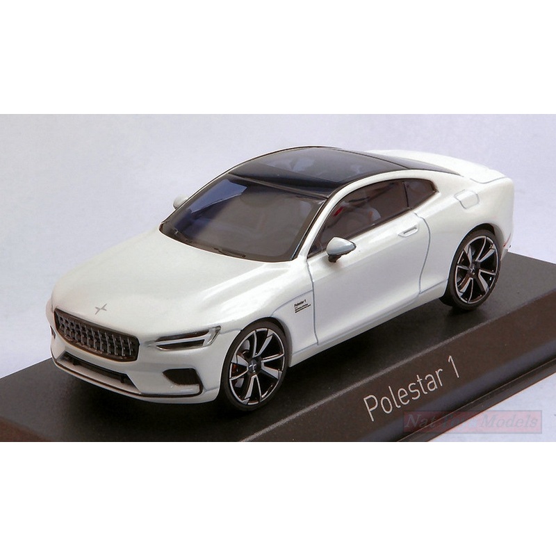 SCALE MODEL COMPATIBLE WITH POLESTAR 1 2020 SNOW WHITE & BLACK FRAME 1:43 NOREV NV871003