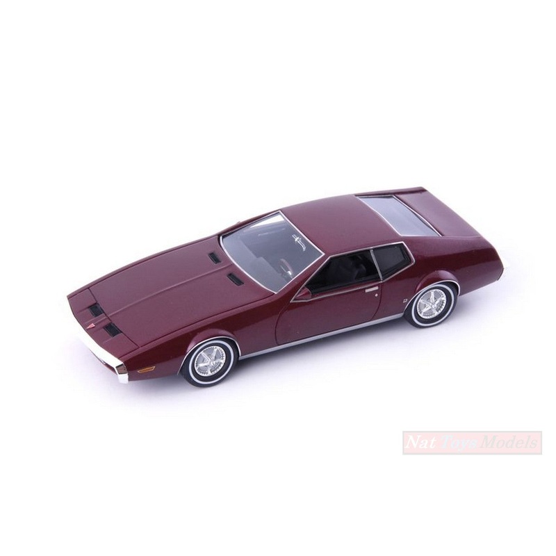 SCALE MODEL COMPATIBLE WITH PONTIAC FARAGO CF 428 1969 DARK RED 1:43 AVENUE43 AVN60050