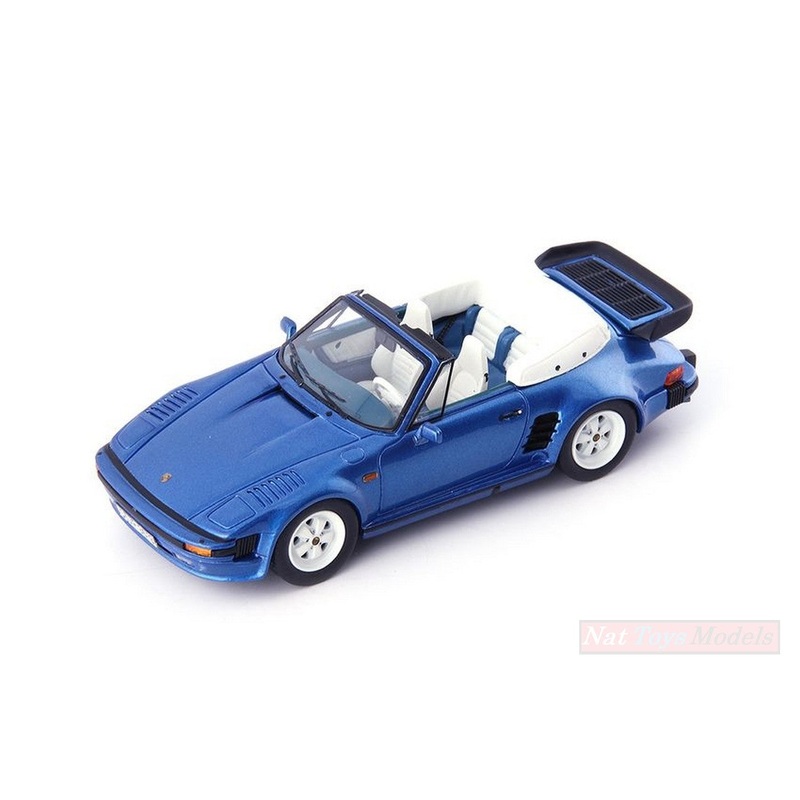 SCALE MODEL COMPATIBLE WITH PORSCHE 911 SE FLATNOSE CONVERTIBLE 1988 BLUE 1:43 AVENUE MODEL AVN60045