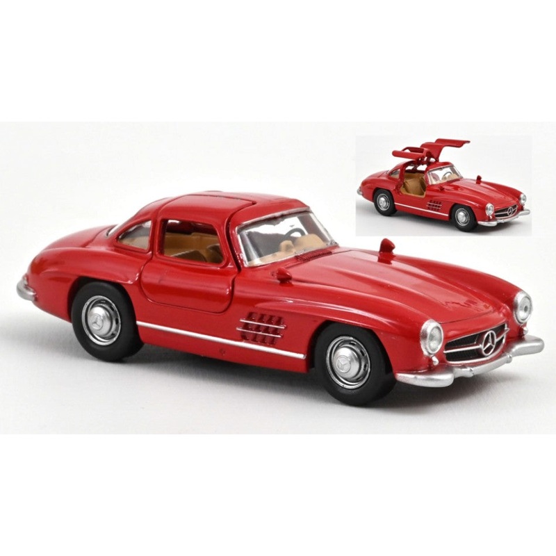 MODELLINO SCALA COMPATIBILE CON MERCEDES 300 SL 1954 FIRE ENGINE RED JET-CAR 1:43 NOREV NV351199