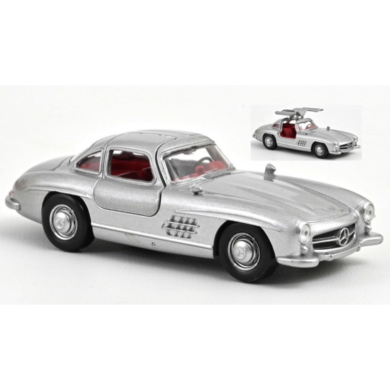 MODELLINO SCALA COMPATIBILE CON MERCEDES 300 SL 1954 GREY METALLIC JET-CAR 1:43 NOREV NV351197