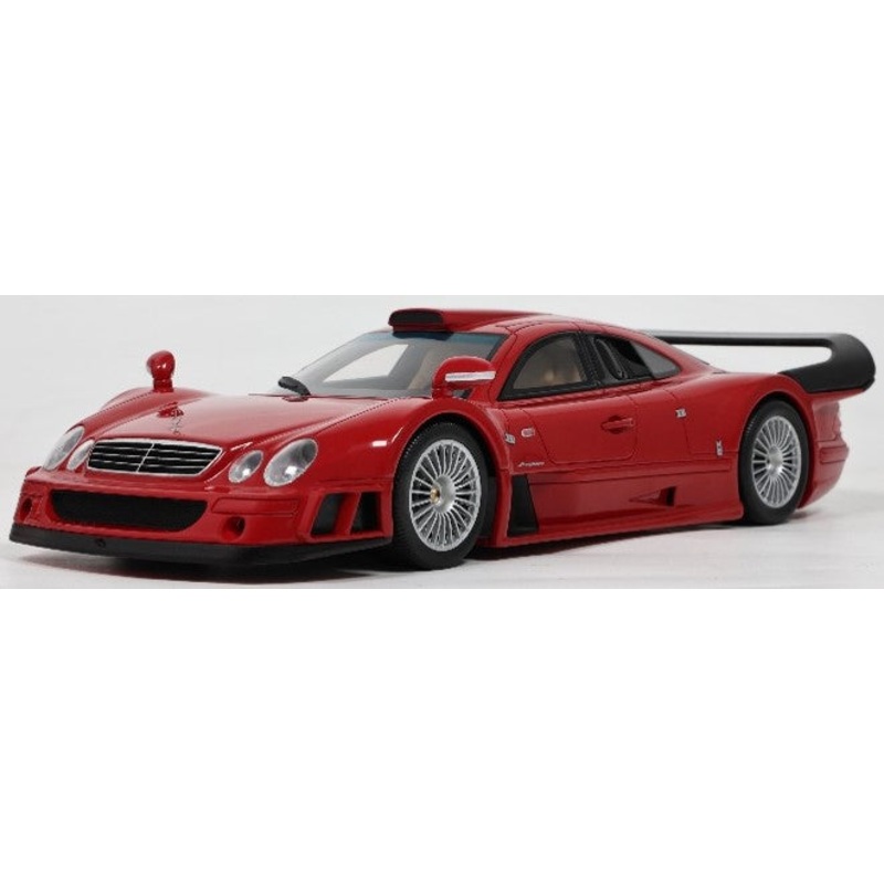 MODELLINO SCALA COMPATIBILE CON MERCEDES CLK-GTR SUPER SPORT RED 1:18 GT SPIRIT GT910