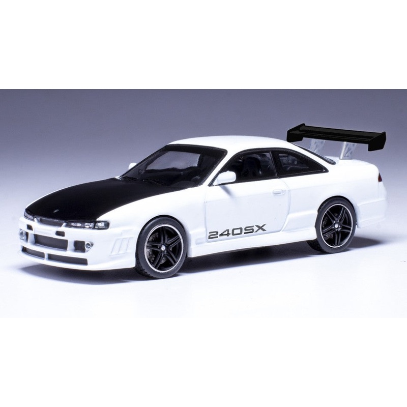 MODELLINO SCALA COMPATIBILE CON NISSAN 240 SX 1997 WHITE 1:43 IXO MODEL CLC552