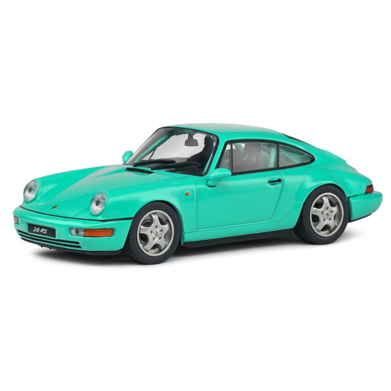 MODELLINO SCALA COMPATIBILE CON PORSCHE 911 964 RS COUPE 1994 LIGHT GREEN 1:43 SOLIDO SL4312903