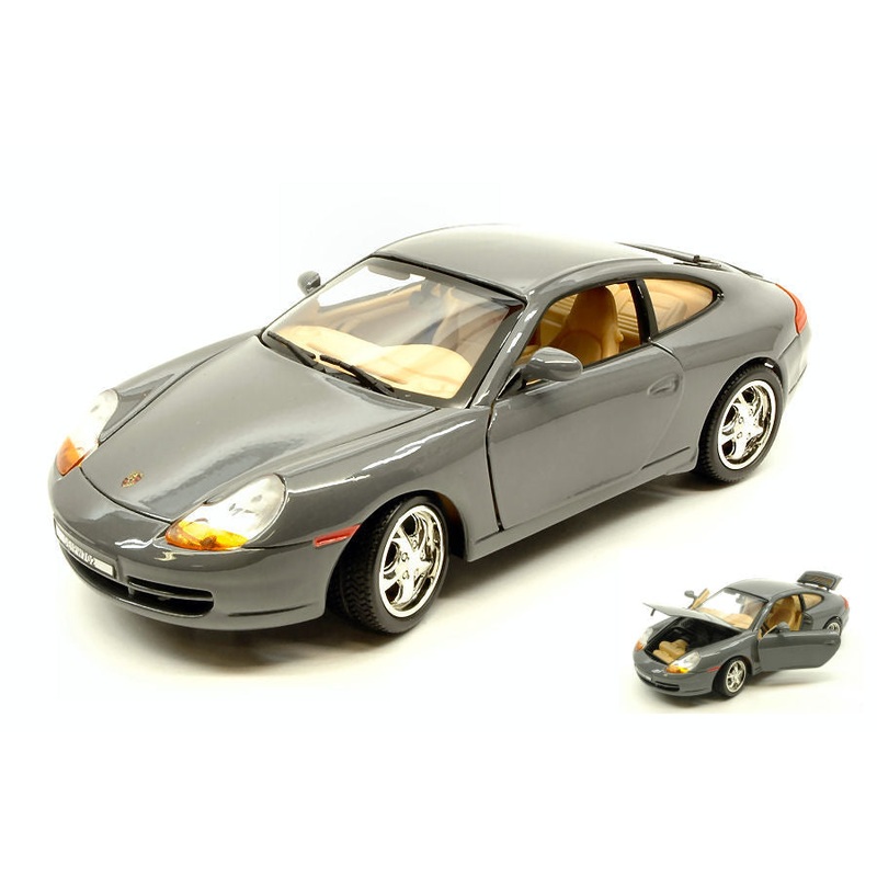 MODELLINO SCALA COMPATIBILE CON PORSCHE 911 (996) CARRERA 2000 ASH GREY 1:18 MOTORMAX MTM73101DG