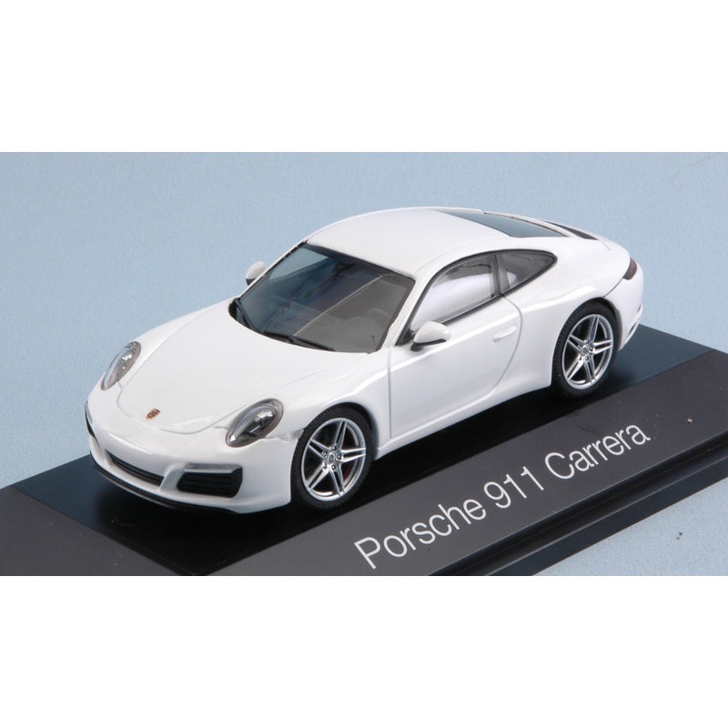 MODELLINO SCALA COMPATIBILE CON PORSCHE 911 CARRERA S COUPE' 991 II WHITE 1:43 HERPA HP7101