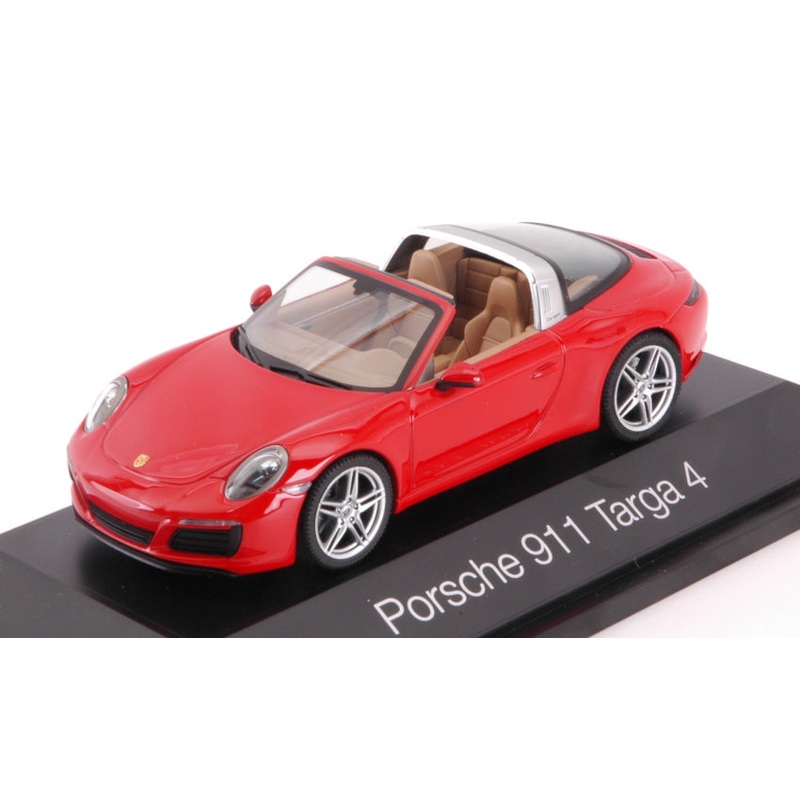 MODELLINO SCALA COMPATIBILE CON PORSCHE 911 TARGA 4 RED 1:43 HERPA HP7114