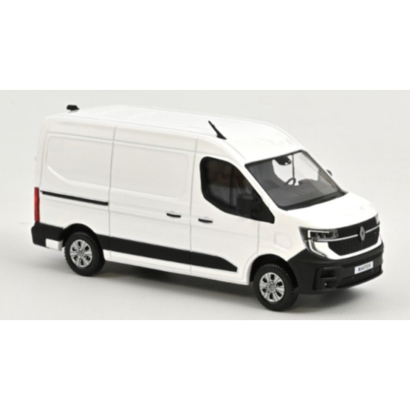 MODELLINO SCALA COMPATIBILE CON RENAULT MASTER E-TECH 100% ELECTRIC 2024 GLACIER WHITE 1:43 NOREV NV518851