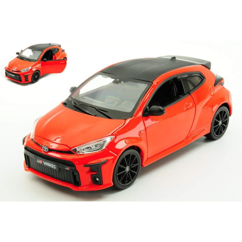MODELLINO SCALA COMPATIBILE CON TOYOTA GR YARIS 2021 RED 1:24 MAISTO MI32909R