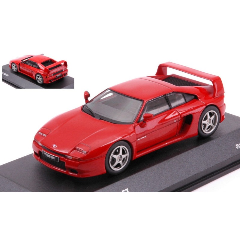 MODELLINO SCALA COMPATIBILE CON VENTURI 400 GT BITURBO 1994 RED 1:43 SOLIDO SL4313403
