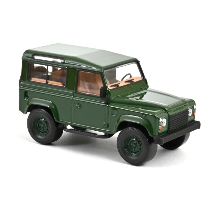 MODELLINO SCALA COMPATIBILE CON LAND ROVER DEFENDER 1995 DARK GREEN JET CAR 1:43 NOREV NV845108