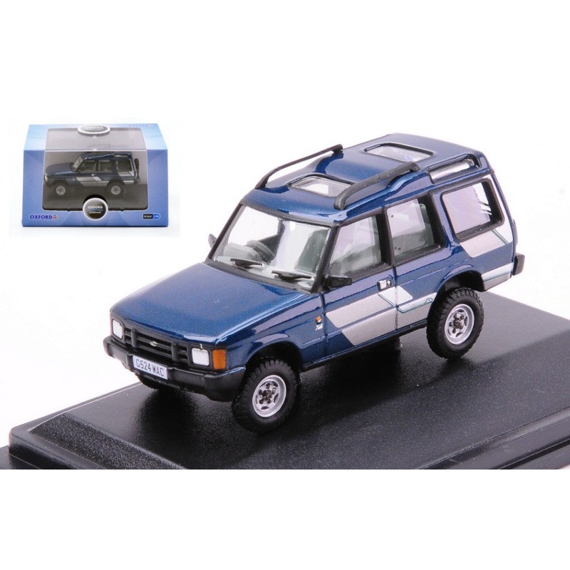 MODELLINO SCALA COMPATIBILE CON LAND ROVER DISCOVERY 1 MARSEILLES BLUE 1:76 OXFORD OXF76DS1003