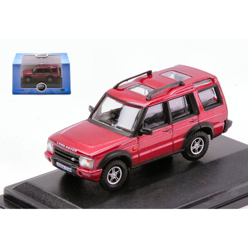 MODELLINO SCALA COMPATIBILE CON LAND ROVER DISCOVERY 2 METALLIC RED 1:76 OXFORD OXF76LRD2003