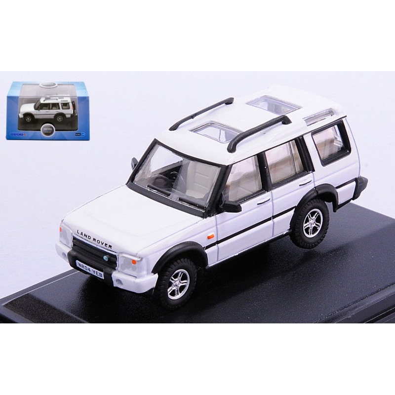 MODELLINO SCALA COMPATIBILE CON LAND ROVER DISCOVERY 2 WHITE 1:76 OXFORD OXF76LRD2004