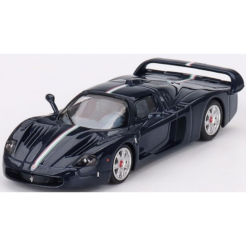 MODELLINO SCALA COMPATIBILE CON MASERATI MC12 STRADALE 2008 BLUE "BBR FOR MINI-GT" 1:64 MINI GT BBRDIE6416