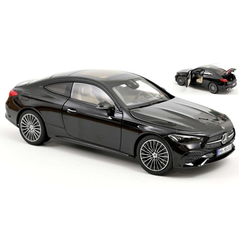 MODELLINO SCALA COMPATIBILE CON MERCEDES CLE COUPE' 2024 OBSIDIAN BLACK METALLIC 1:18 NOREV NV183937