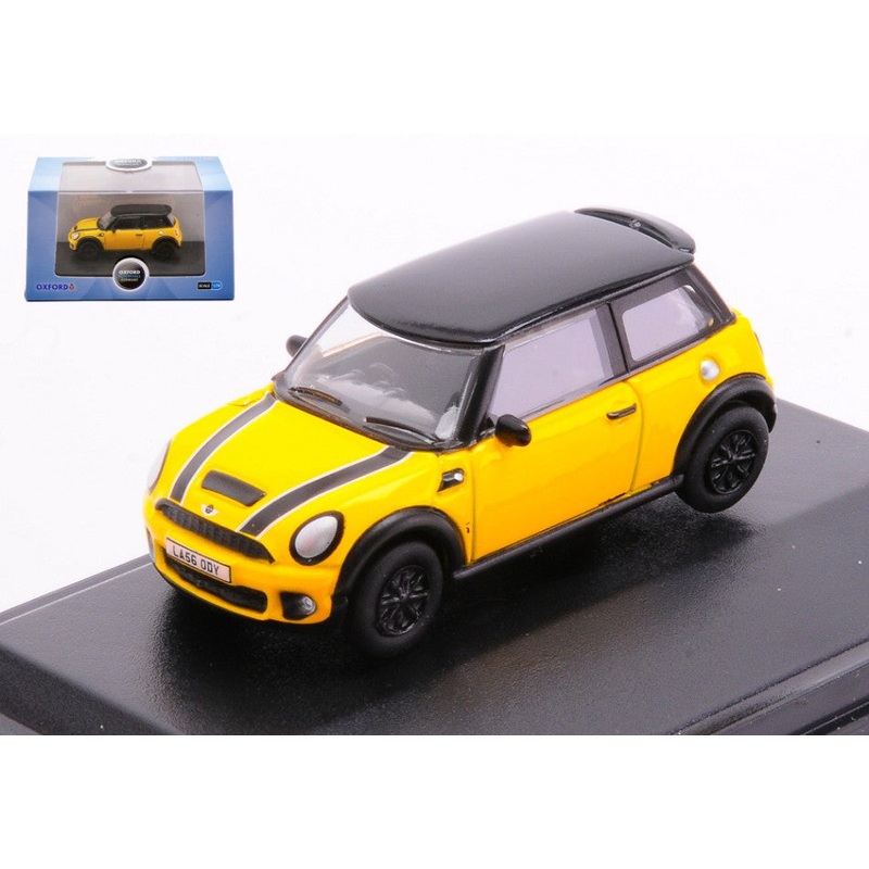 MODELLINO SCALA COMPATIBILE CON NEW MINI YELLOW 1:76 OXFORD OXF76NMN008 MODEL
