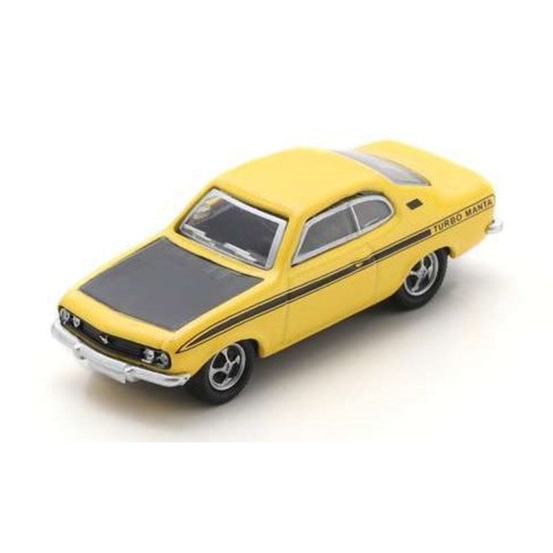 MODELLINO SCALA COMPATIBILE CON OPEL MANTA TURBO YELLOW DIE CAST 1:87 SCHUCO SH452676500