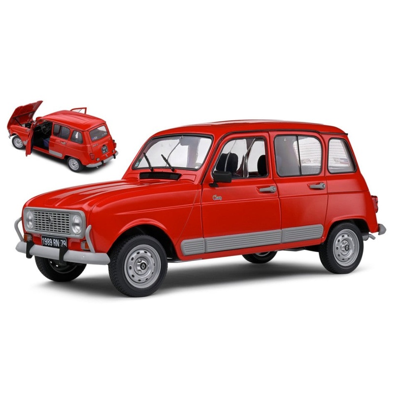 MODELLINO SCALA COMPATIBILE CON RENAULT R4 GTL 1989 RED 1:12 SOLIDO SL1200201