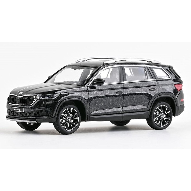 MODELLINO SCALA COMPATIBILE CON SKODA KODIAQ FL 2021 BLACK METALLIC 1:43 ABREX AB041D