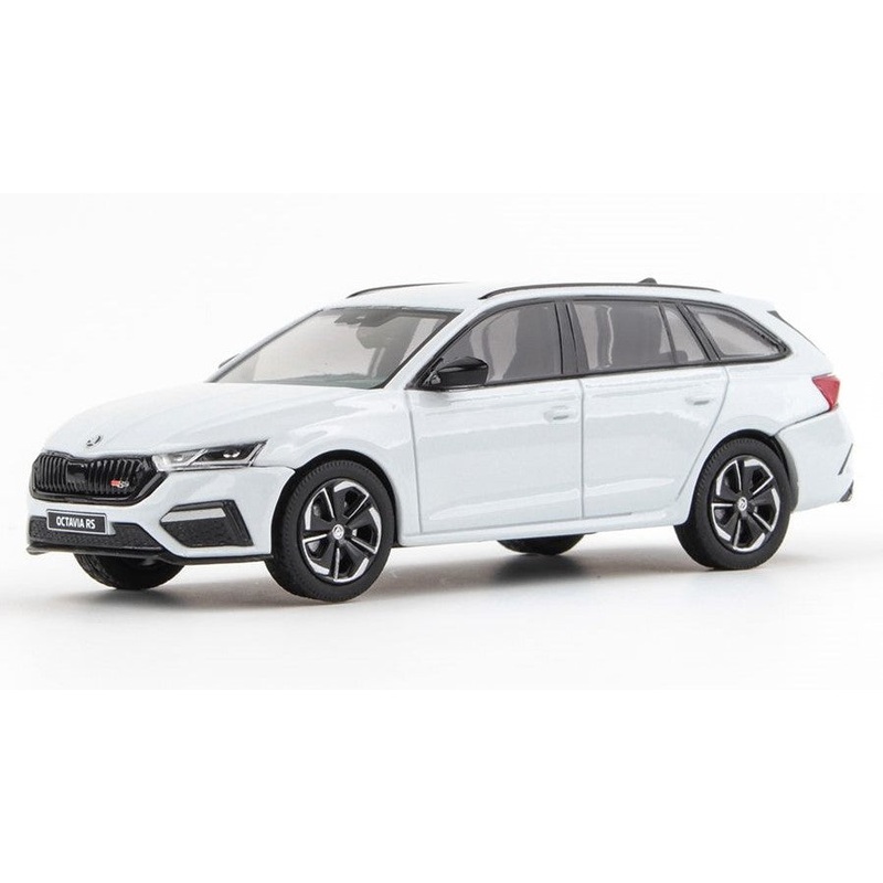 MODELLINO SCALA COMPATIBILE CON SKODA OCTAVIA IV COMBI RS 2020 WHITE 1:43 ABREX AB039EJ