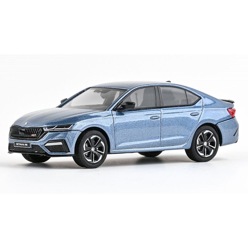 MODELLINO SCALA COMPATIBILE CON SKODA OCTAVIA IV RS 2020 METALLIC LIGHT BLUE 1:43 ABREX AB037CE