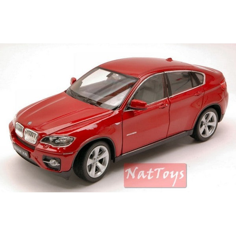 SCALE MODEL COMPATIBLE WITH BMW X6 2009 RED MET.1:24 WELLY WE2540