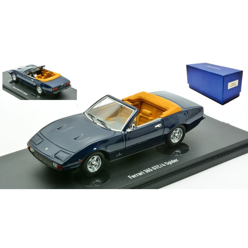 MODELLINO Autocult FERRARI 365 GT/4 SPIDER 1971 DARK BLUE "MASTERPIECE" 1:43 MODEL SCALE ATC90306 250506