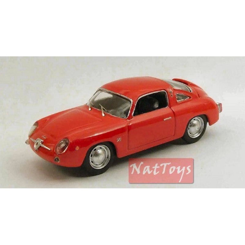 SCALE MODEL COMPATIBLE WITH FIAT ABARTH 750 ZAGATO 1958 RED PROVA 1:43 BEST MODEL BT9484