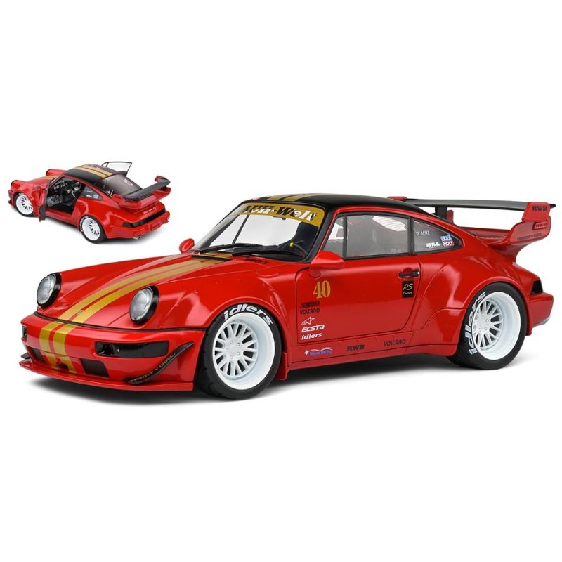 SCALE ASSEMBLY KIT COMPATIBLE WITH RWB BODYKIT 2021 RED SAKURA 1:18 SOLID SL1807506
