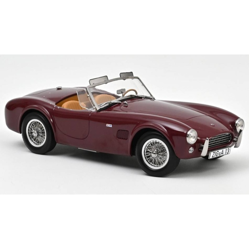 SCALE MODEL COMPATIBLE WITH AC COBRA 289 1963 DARK RED 1:18 NOREV NV182758