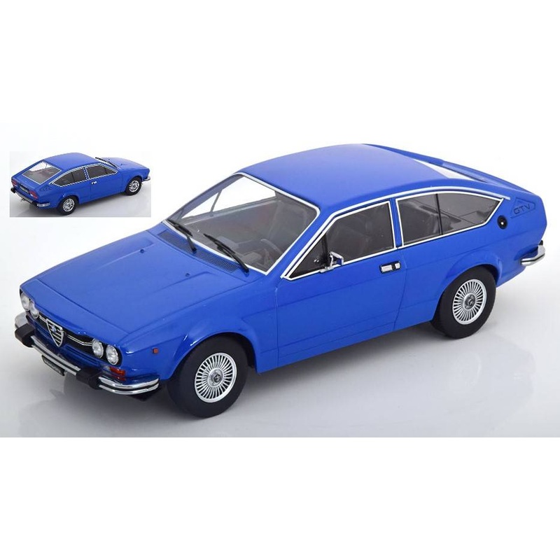 SCALE MODEL COMPATIBLE WITH ALFA ROMEO ALFETTA 2000 GTV 1976 BLUE 1:18 KK SCALE KKDC181092