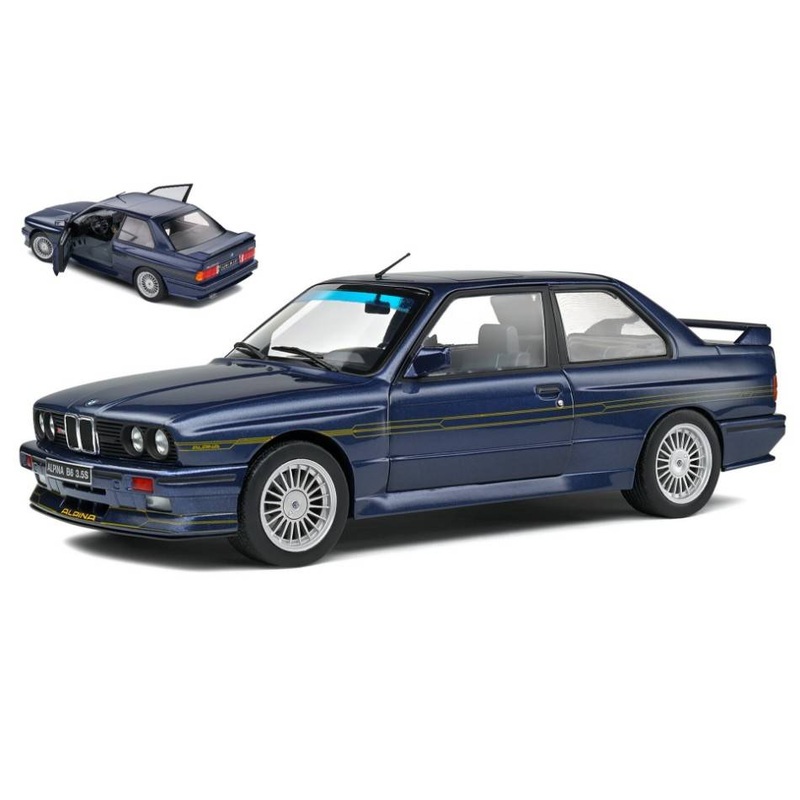 SCALE MODEL COMPATIBLE WITH ALPINA B6 3.5S 1990 MAURITUS BLUE 1:18 SOLID SL1801520