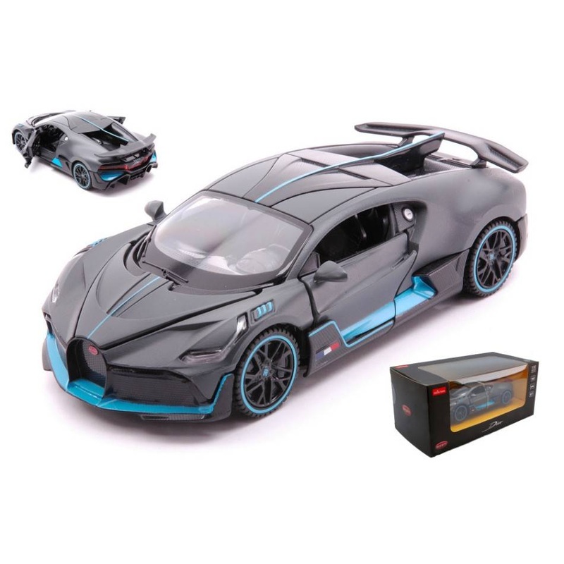 SCALE MODEL COMPATIBLE WITH BUGATTI DIVO GREY/BLUE 1:32 RASTAR RAT64210GY