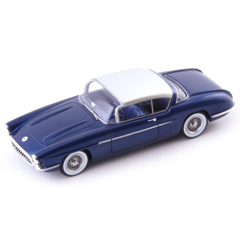 SCALE MODEL COMPATIBLE WITH CHEVROLET CORVETTE IMPALA XP-101 1956 BLUE 1:43 AVENUE43 AVN60099