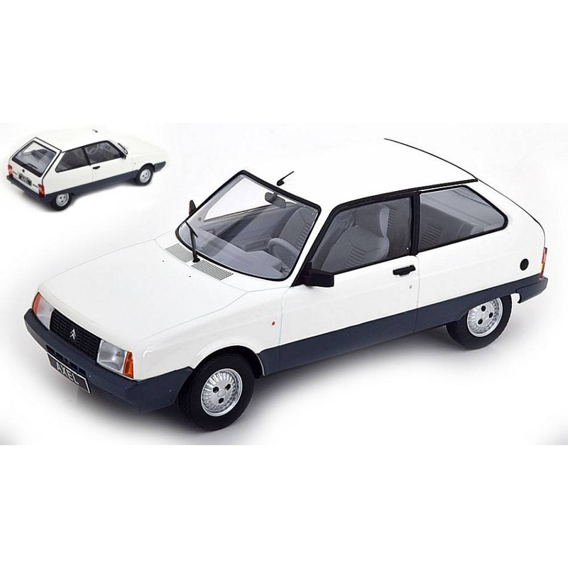 SCALE MODEL COMPATIBLE WITH CITROEN AXEL 1990 WHITE 1:18 TRIPLE 9 T9-1800337