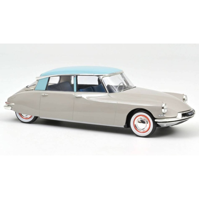 SCALE MODEL COMPATIBLE WITH CITROEN DS 19 1956 ROSE GRAY AND TURQUOISE 1:18 NOREV NV181763