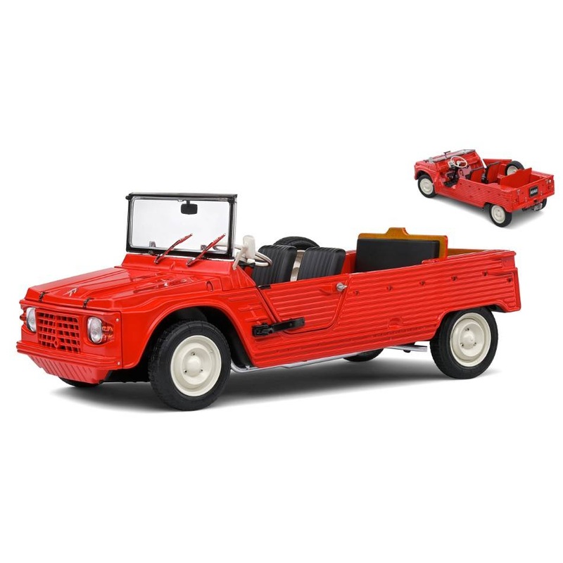 SCALE MODEL COMPATIBLE WITH CITROEN MEHARI 1970 RED 1:18 SOLID SL1808203