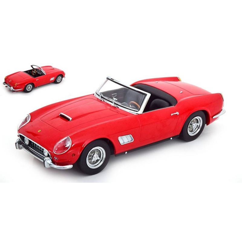 SCALE MODEL COMPATIBLE WITH FERRARI 250 GT CALIFORNIA SPYDER 1960 EUROPEAN VERSION RED 1:18 KK SCALE KKDC181046