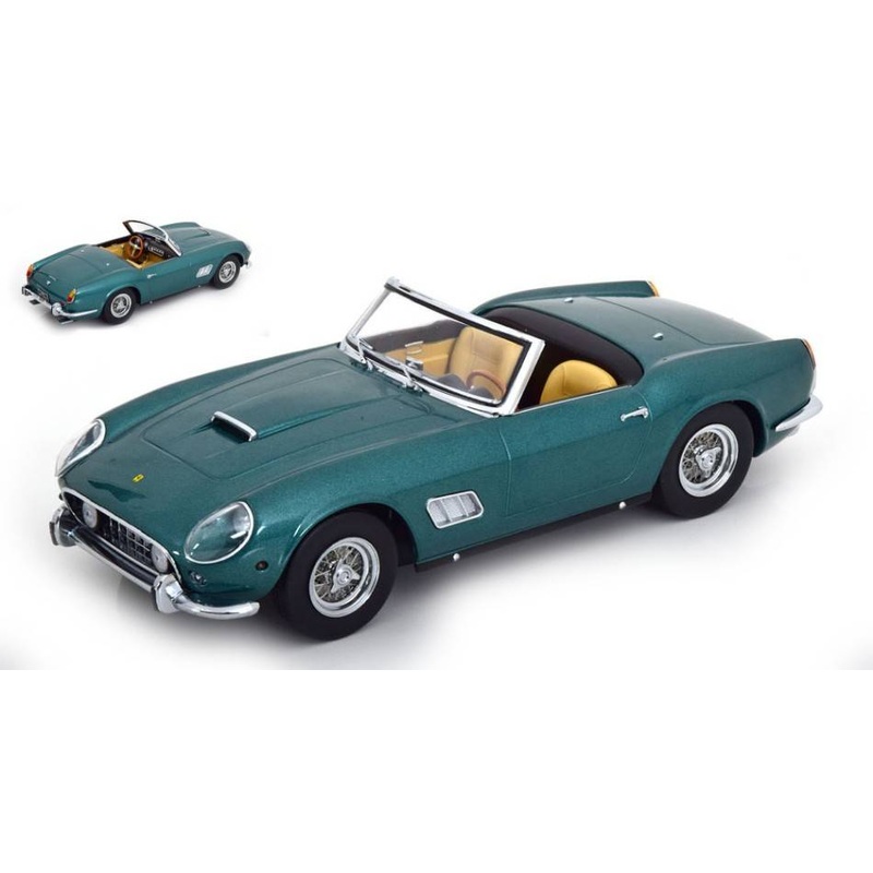 SCALE MODEL COMPATIBLE WITH FERRARI 250 GT CALIFORNIA SPYDER 1960 METALLIC GREEN 1:18 KK SCALE KKDC181045