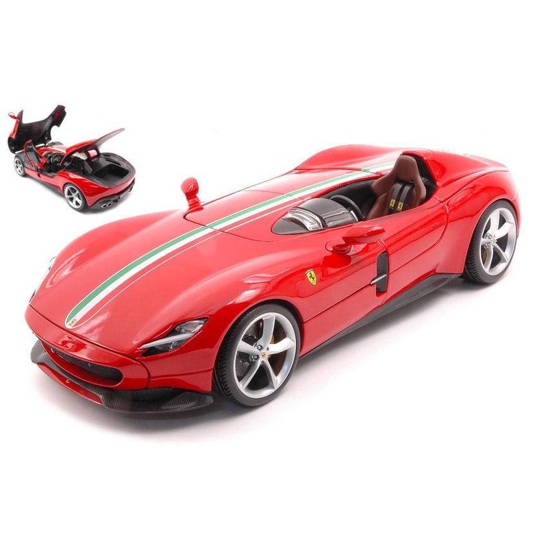 SCALE MODEL COMPATIBLE WITH FERRARI MONZA SP-1 RED SIGNATURE SERIES 1:18 BURAGO BU16909