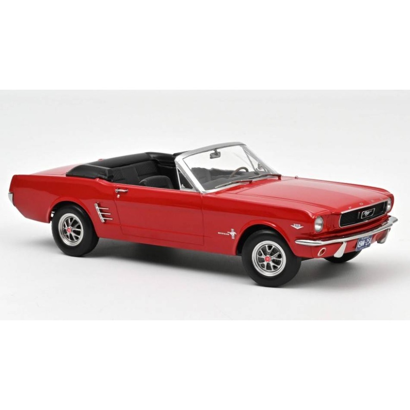 SCALE MODEL COMPATIBLE WITH FORD MUSTANG CONVERTIBLE 1966 RED 1:18 NOREV NV182810